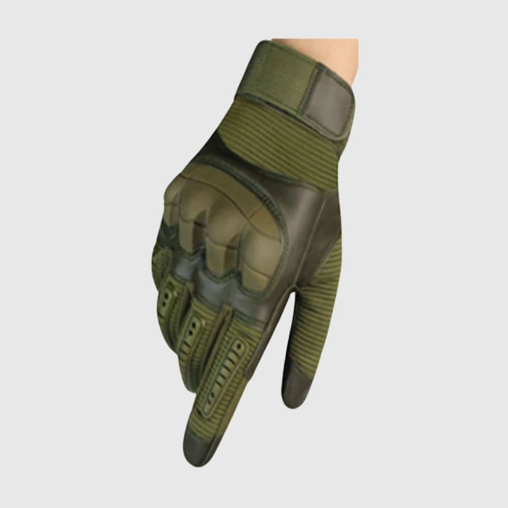 tactical-glove-with-hard-plastic-green